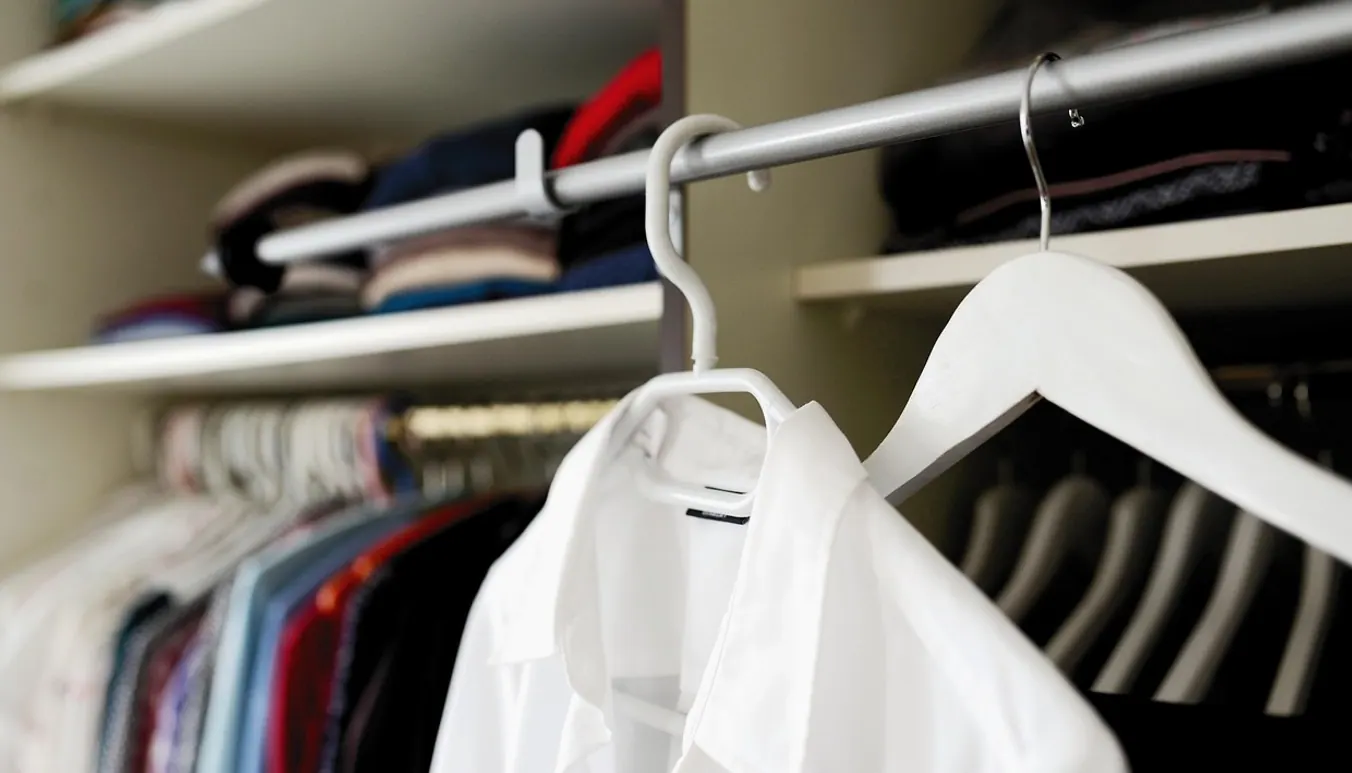 Wardrobe, coat hanger and dressing room